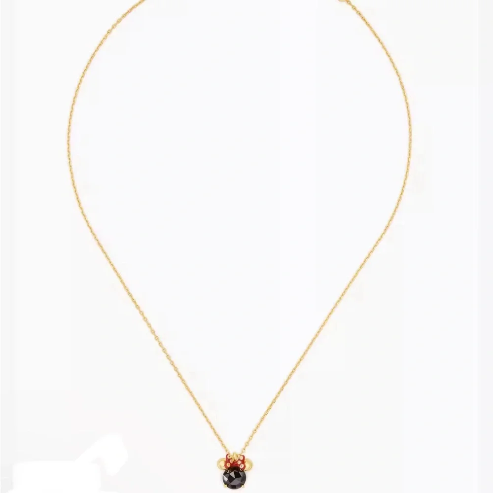 Disney X Kate Spade New York Minnie Black Pendant Necklace - Picture 3 of 4